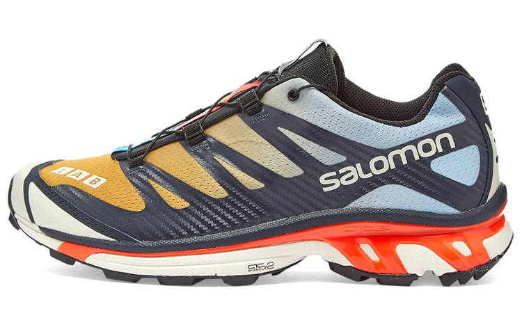 SALOMON XT 4 Slip Resistant Abrasion Resistant Low top Running Shoes Men's Yellow Black