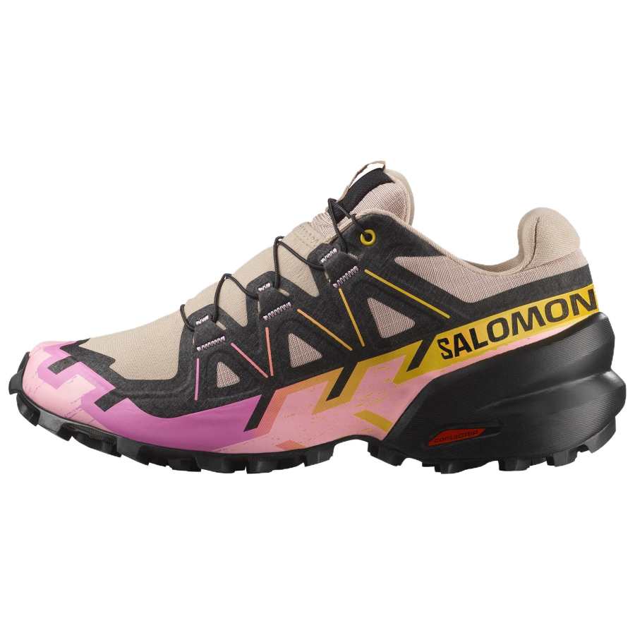 SALOMON Speedcross 6 Trail Running Shoes Women's Black Brown Pink