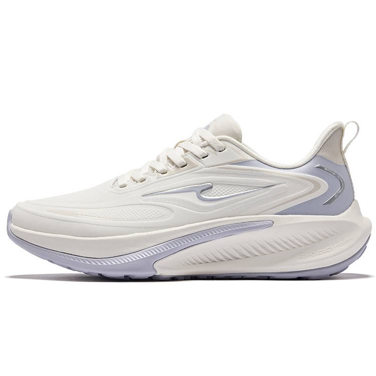 Erke Tissot 4 Running Shoes Women's Low Top Microcrystal White Smoky Purple