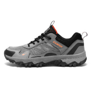 Binary Low top Outdoor Shoes Men's Gray Orange