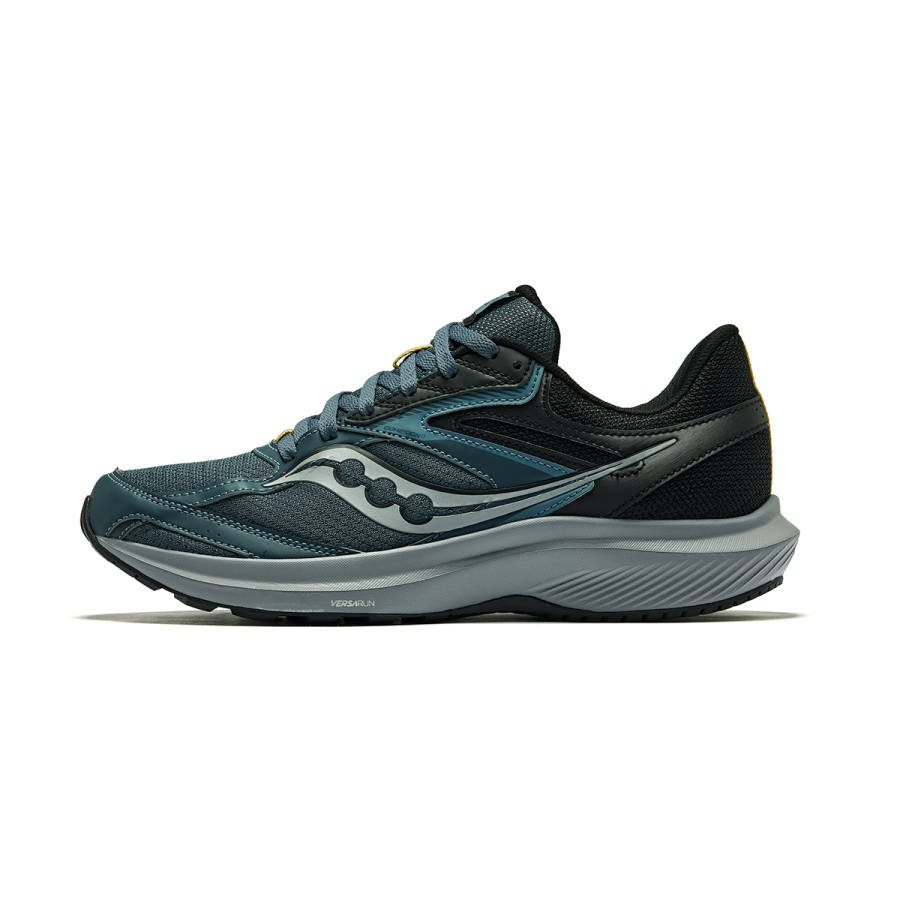 Saucony Cohesion 17 Comfortable Slip Resistant Slip Resistant Low top Running Shoes Men's Dark Blue Black