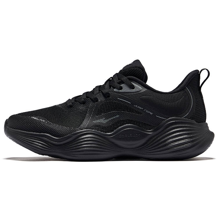Erke Bao Dan 2Pro Cushioning Abrasion Resistant Slip Resistant Low top Running Shoes Women's Jet Black