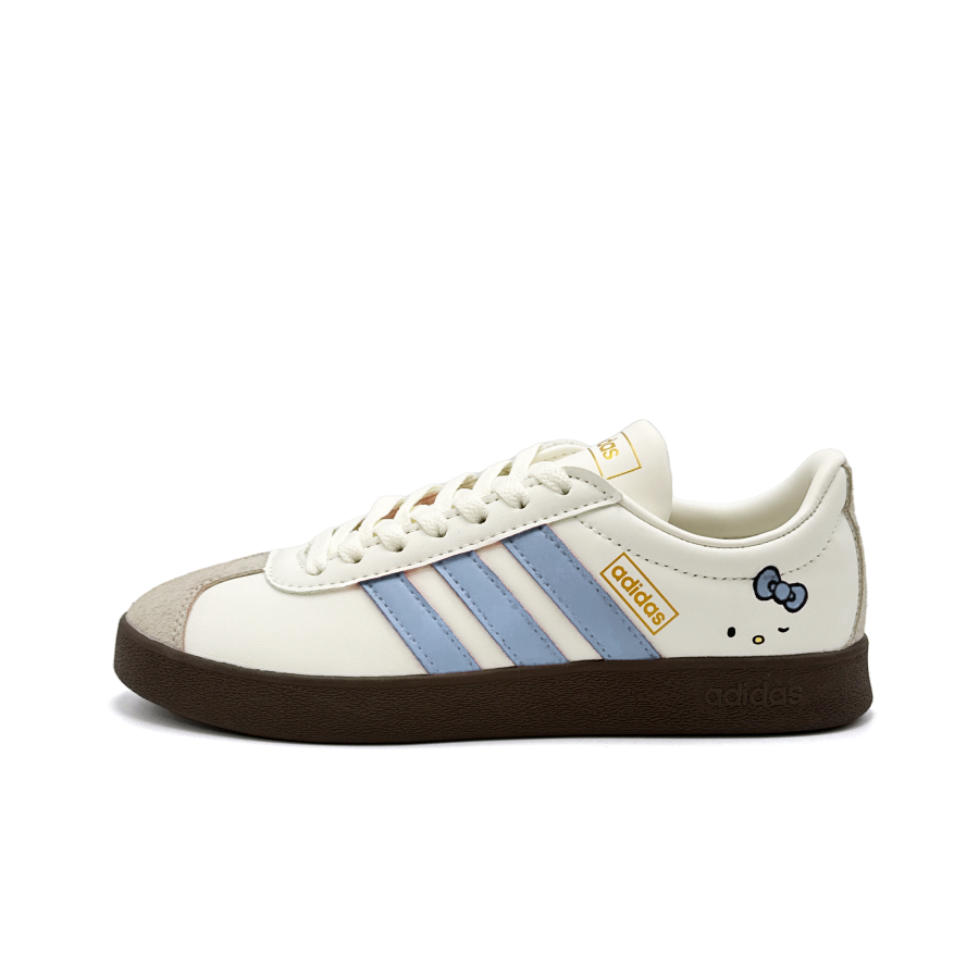 Adidas Adidas VL COURT 2.0 Ink Blue Cat Head Abrasion Resistant Abrasion Resistant Low top Skateboard Shoes Unisex Blue White