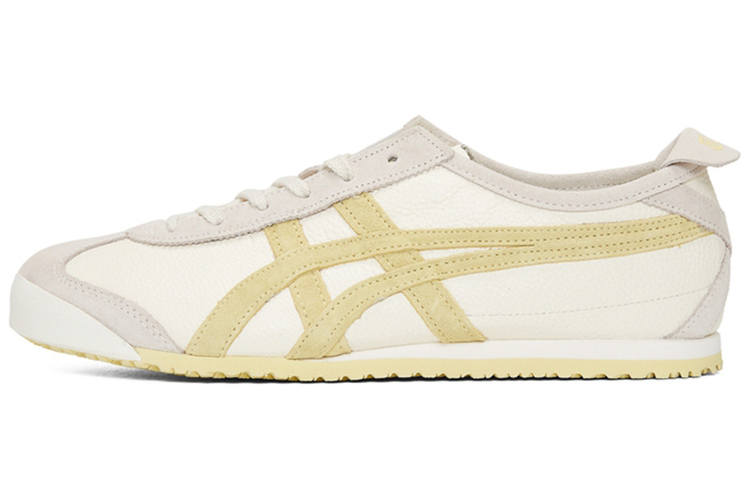 Onitsuka Tiger Mexico 66 Abrasion Resistant Low top Running Shoes Unisex Beige Yellow