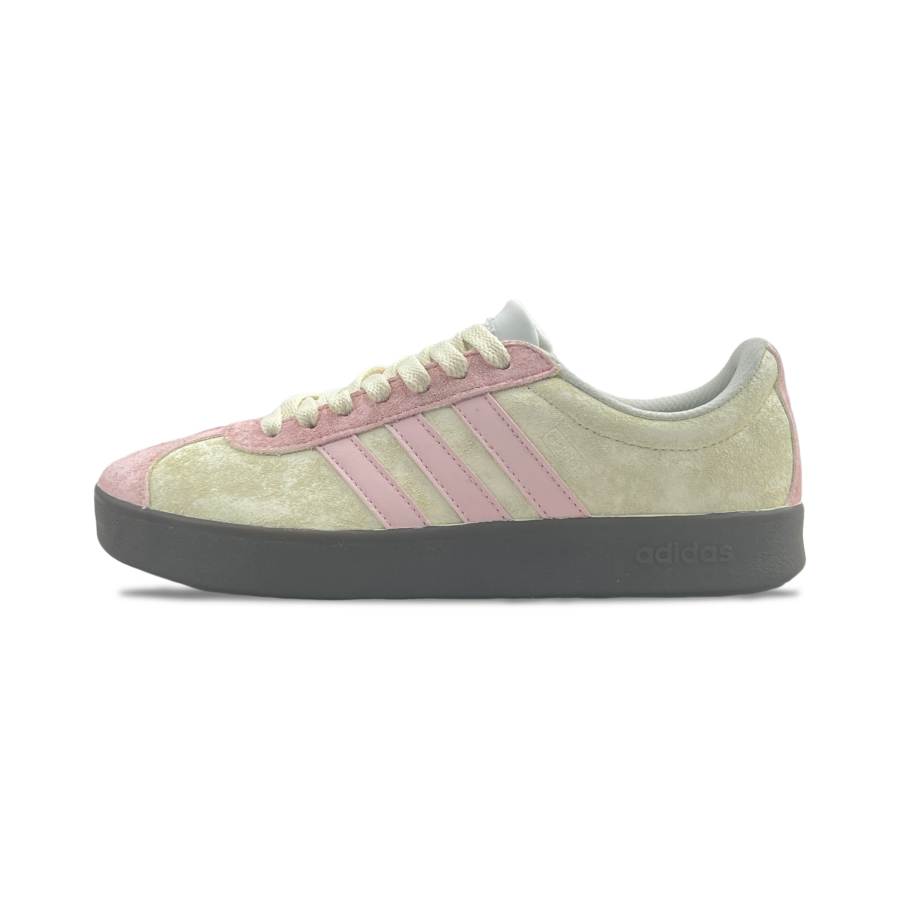 Adidas Adidas VL COURT 2.0 Sweetheart Abrasion Resistant Low top German Army Trainers Unisex Light Yellow Pink