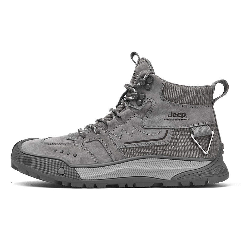 Jeep Abrasion Resistant Mid top Outdoor Shoes Men's Gray