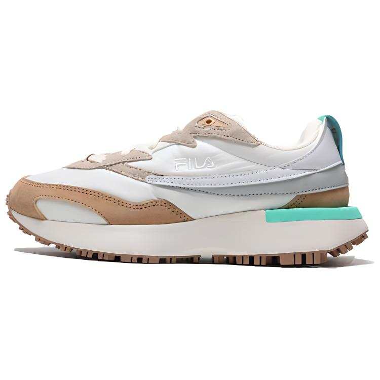 FILA Zagato Lace Up Cushioning Abrasion Resistant Cushioning, Wear Resistant Low top Running Shoes Unisex Light Coffee