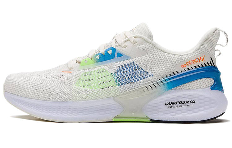 361° Flying Wing Slip Resistant Slip Resistant Low top Running Shoes Men's White Green