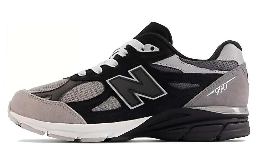 New Balance DTRL x New Balance NB 990 V3 Comfortable Low top Running Shoes Men's Black Gray