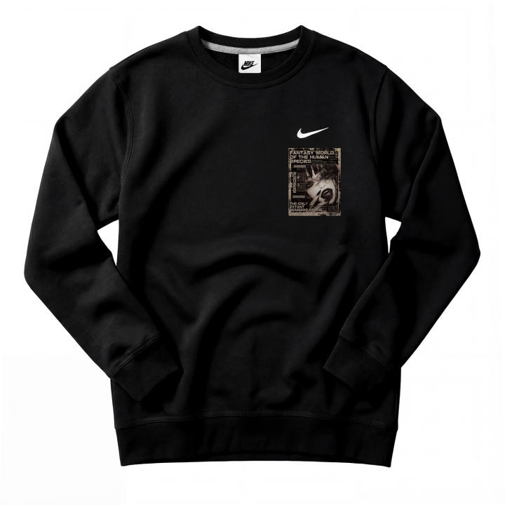 Nike Nike Sweatshirts Unisex Black Crew Neck Moderate Regular