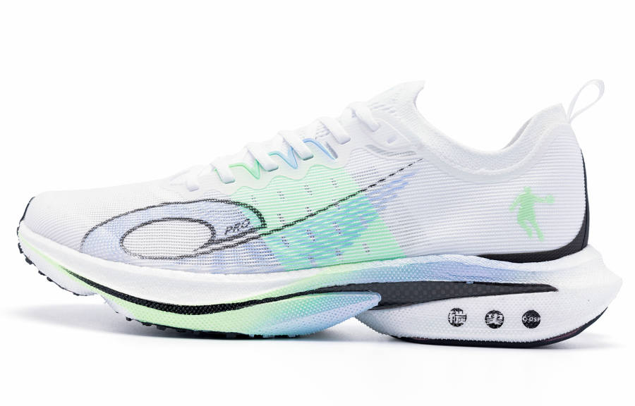QIAODAN Low top Running Shoes Women's White Green