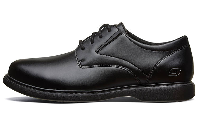 Skechers Relaxed Fit Leather Men's Casual Shoes Men's Black