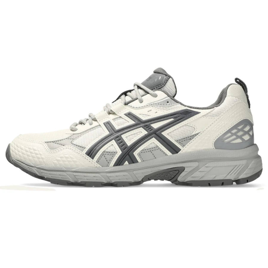 ASICS GEL NUNOBIKI Cushioning Support Abrasion Resistant Low top Color Block Running Shoes Unisex Butter Gray