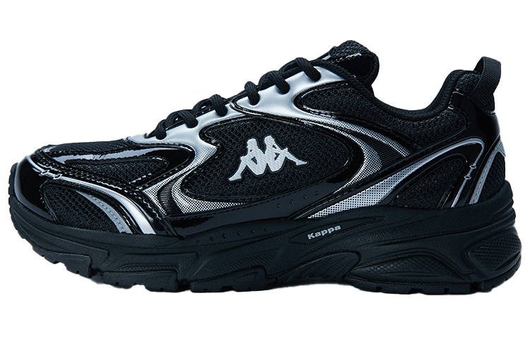 Kappa Textile, Synthetic Leather Low top Chunky Sneakers Unisex Black