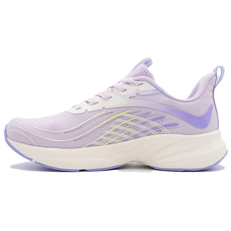 361° Comfortable And Breathable Abrasion Resistant Low top Casual Running Shoes Women's White Purple