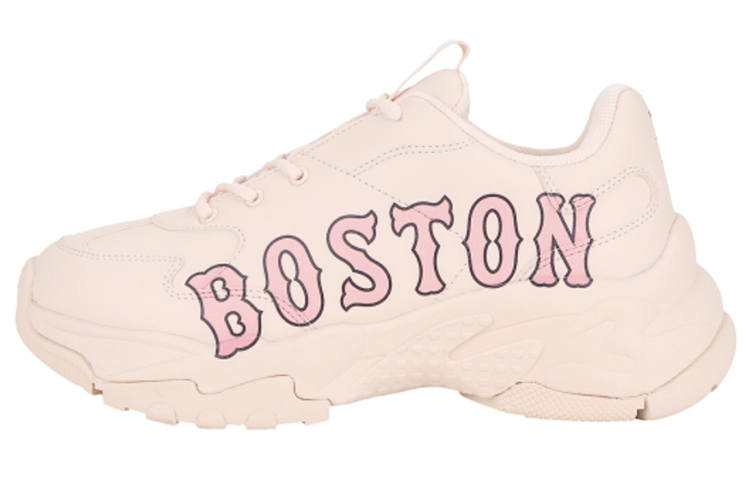 MLB Big Ball Chunky P Boston Slip Resistant Abrasion Resistant Low top Chunky Sneakers Unisex Pink