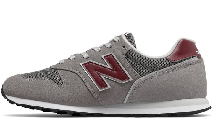 New Balance New Balance NB 373 Comfortable Low top Running Shoes Men's Gray Red D Width