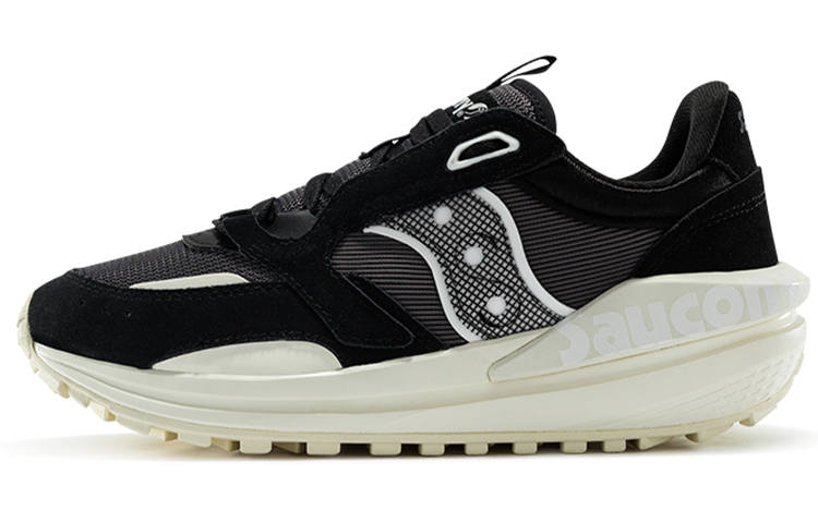 Saucony Cushioning Slip Resistant Abrasion Resistant Breathable Low top Running Shoes Women's Black