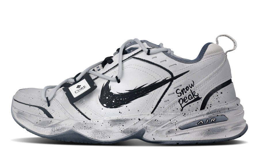 Nike Nike Air Monarch 4 Radiant Brilliance Abrasion Resistant Low top Chunky Sneakers Unisex Black Gray