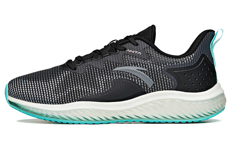 Anta Comfortable Cushioning Slip Resistant Abrasion Resistant Breathable Low top Running Shoes Men's Dark Gray