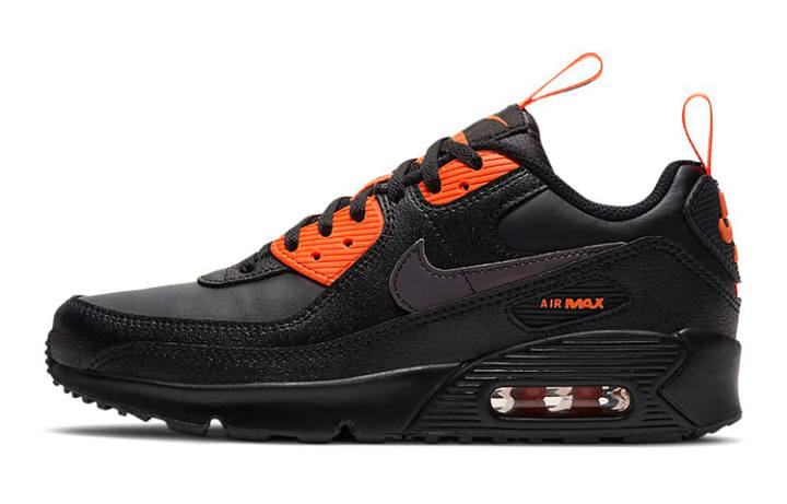 Nike Nike Air Max 90 SE 'Black Total Orange' GS