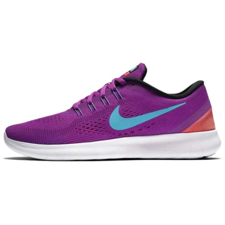 Nike Nike Free RN Abrasion Resistant Low top Running Shoes Women's Purple White