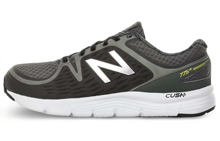 New Balance New Balance NB 775 Fabric Cushioning Abrasion Resistant Breathable Low top Running Shoes Men's Black Gray