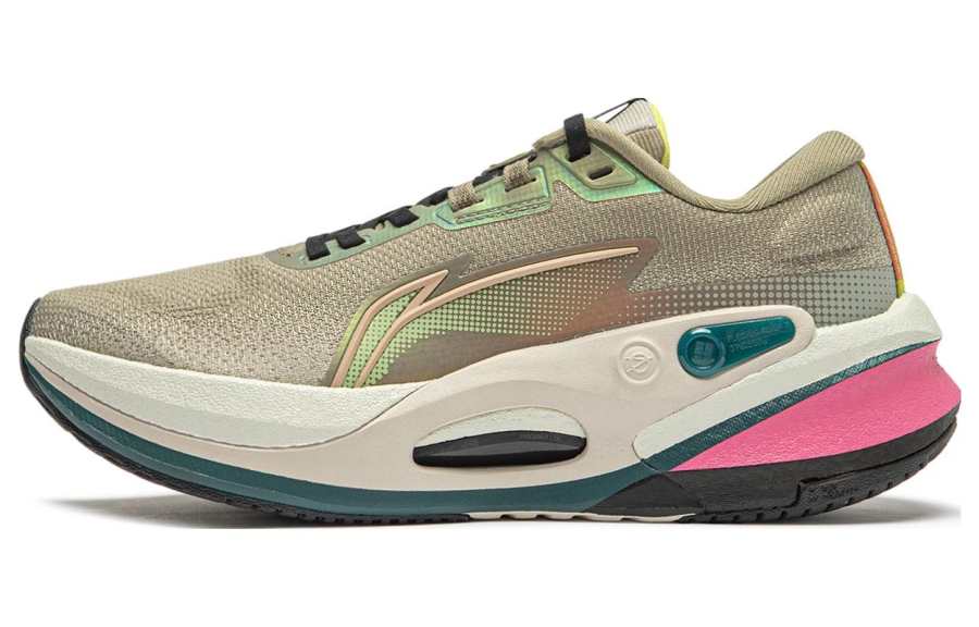 Li-Ning Li Ning Furious Rider 7.0 V2 Abrasion Resistant Low top Running Shoes Women's Green Gray