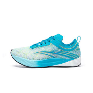 FENHUAKE Low top Carbon Plate Running Shoes Unisex White Blue, Blue Forest Horse Running Shoes