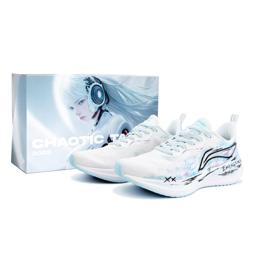 Li-Ning Li Ning Wuyue Cushioning Breathable Low top Casual Running Shoes Men's Blue Purple