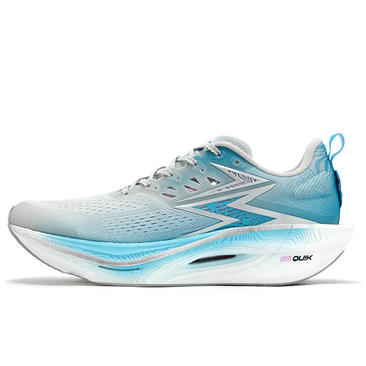 361° Flame 3 ET Low top Casual Marathon Racing Running Shoes Unisex Gray Blue