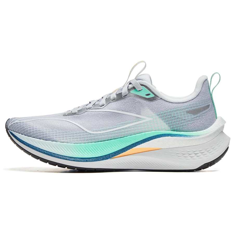Li-Ning Li Ning Red Hare 7 Pro Cushioning Abrasion Resistant Rebound Low top Sprint Running Shoes Women's Purple Smoke Blue