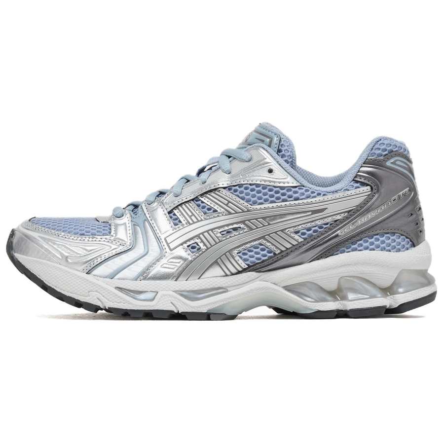 ASICS Gel Kayano 14 Running Shoes Unisex Silver Blue