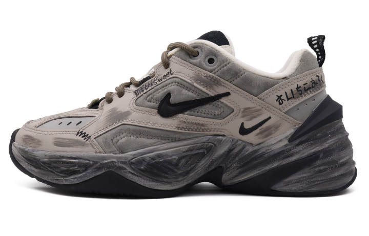Nike Nike M2K Tekno Slip Resistant Abrasion Resistant Low top Chunky Sneakers Women's Brown