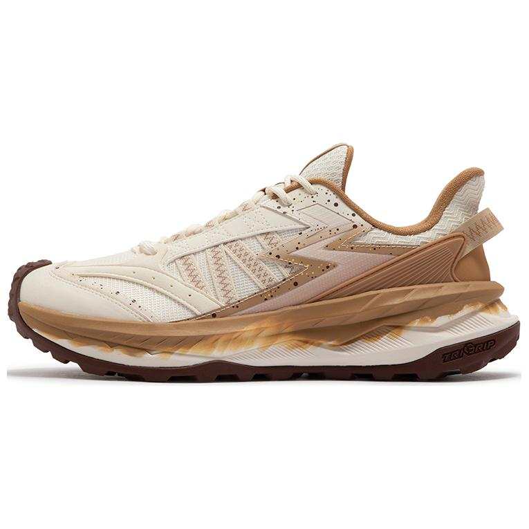 361° Cushioning Slip Resistant Abrasion Resistant Low top Casual Trail Running Shoes Men's Beige Brown