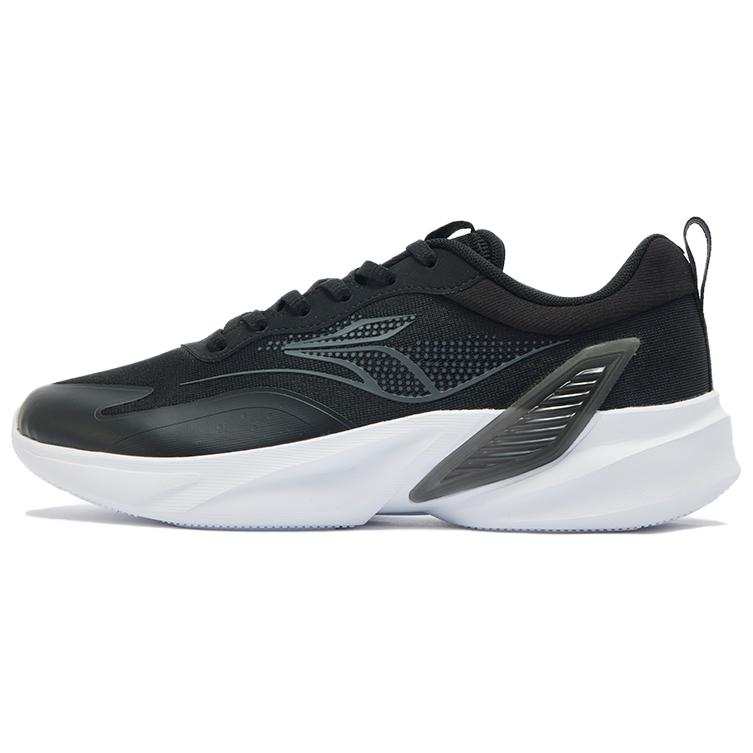 361° Cushioning Breathable Rebound Low top Training Running Shoes Men's Black Gray