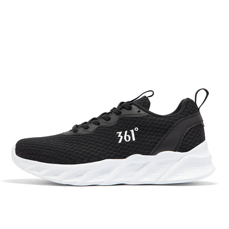 361° Low top Casual Running Shoes Women's Black White