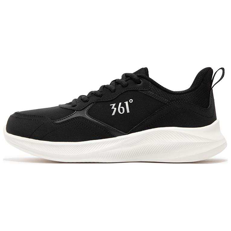 361° Slip Resistant Abrasion Resistant Low top Running Shoes Men's Black White