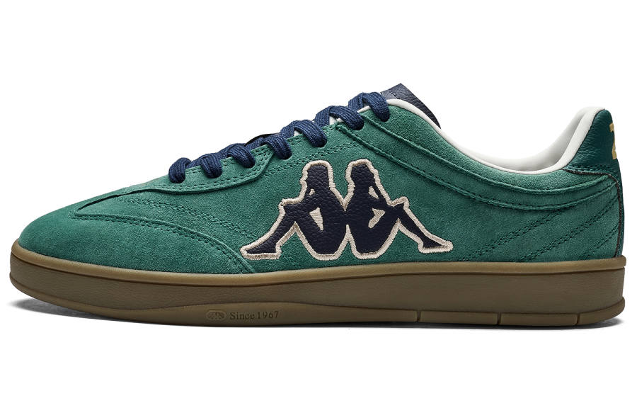 Kappa Tifo Back to Back Abrasion Resistant Low top German Army Trainers Unisex Glass Green