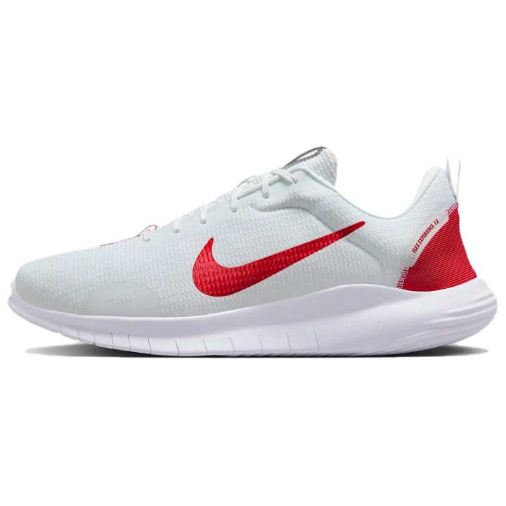 Nike Nike Flex Experience Run 12 Slip Resistant Abrasion Resistant Low top Casual Running Shoes Men's White Red Extra Wide