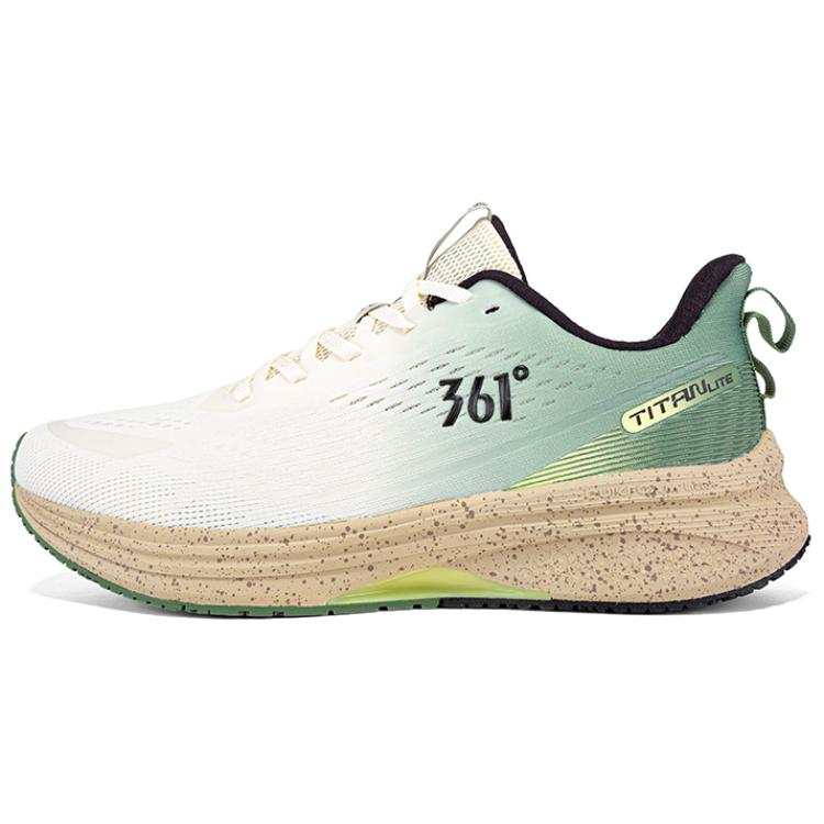 361° Slip Resistant Abrasion Resistant Slip Resistant Abrasion Resistant Low top Running Shoes Men's White Green