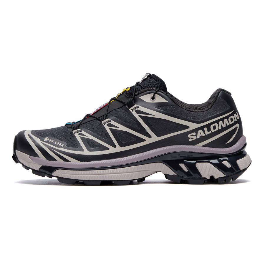 SALOMON XT 6 Running Shoes Unisex Black Beige