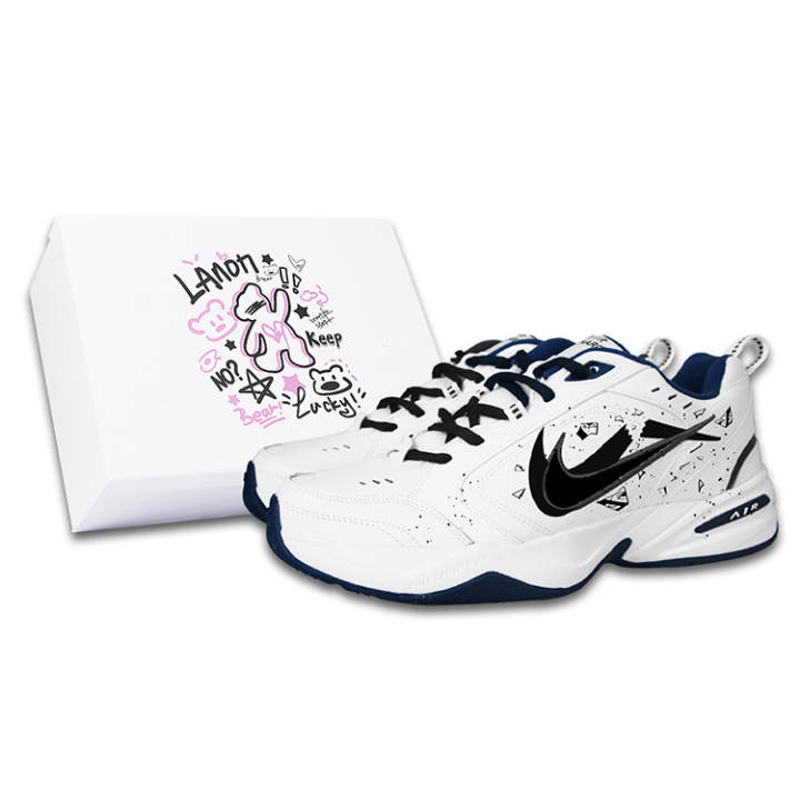 Nike Nike Air Monarch 4 Thermal Coverage Low top Chunky Sneakers Unisex Black White