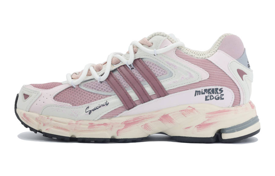 Adidas Adidas RESPONSE CL Cushioning Abrasion Resistant Low top Running Shoes Unisex Pink White
