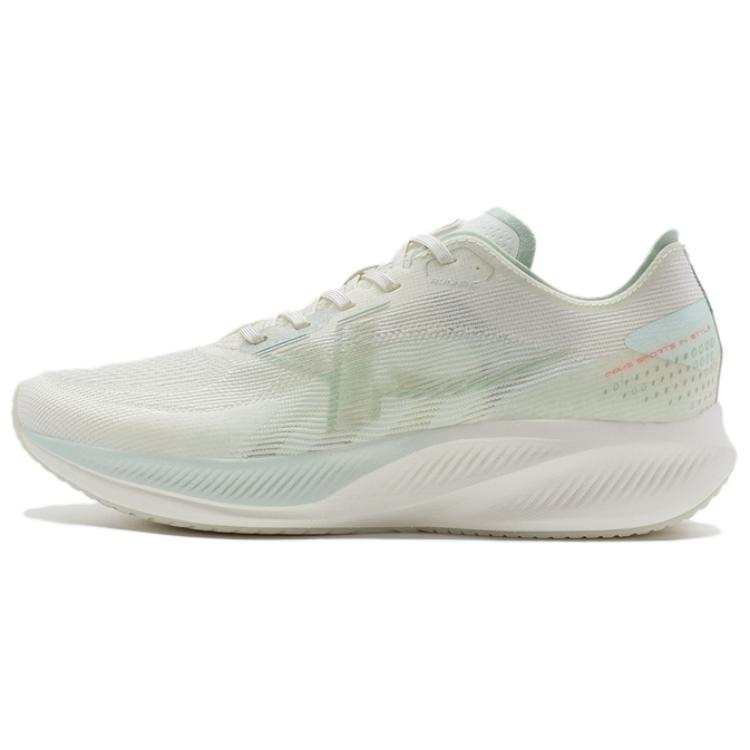 XTEP Cushioning Slip Resistant Low top Running Shoes Women's Yellow Green