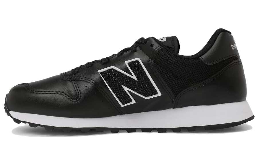 New Balance New Balance NB 500 Cushioning Slip Resistant Low top Running Shoes Women's Black White