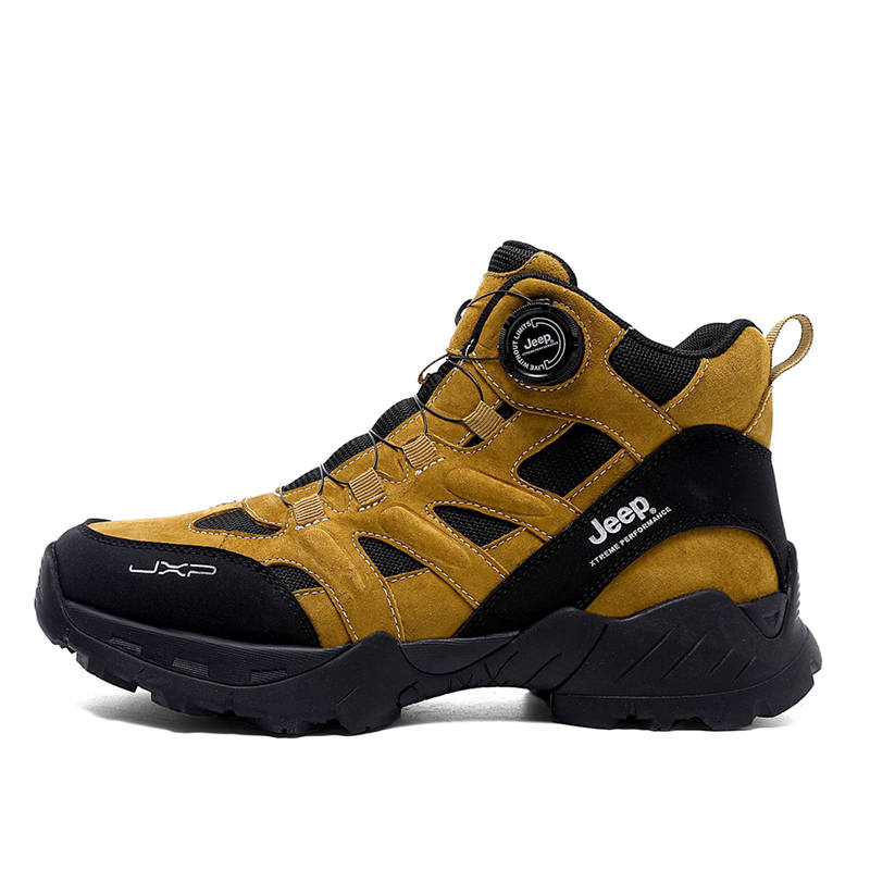 Jeep Textile, Pigskin Abrasion Resistant High top Outdoor Shoes Men's