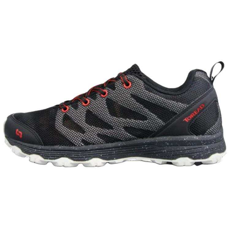 TOREAD Slip Resistant Abrasion Resistant Slip Resistant Abrasion Resistant Low top Outdoor Shoes Women's Black Red