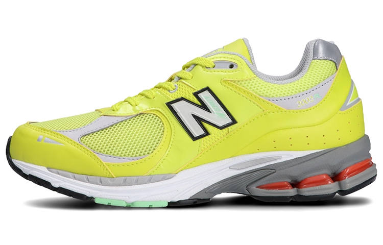 New Balance New Balance NB 2002R Sports Fabric Cushioning Abrasion Resistant Breathable Low top Casual Running Shoes Unisex Lemon