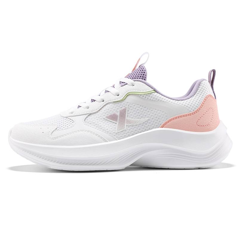 XTEP Cushioning Lightweight Low top Casual Running Shoes Women's White Purple